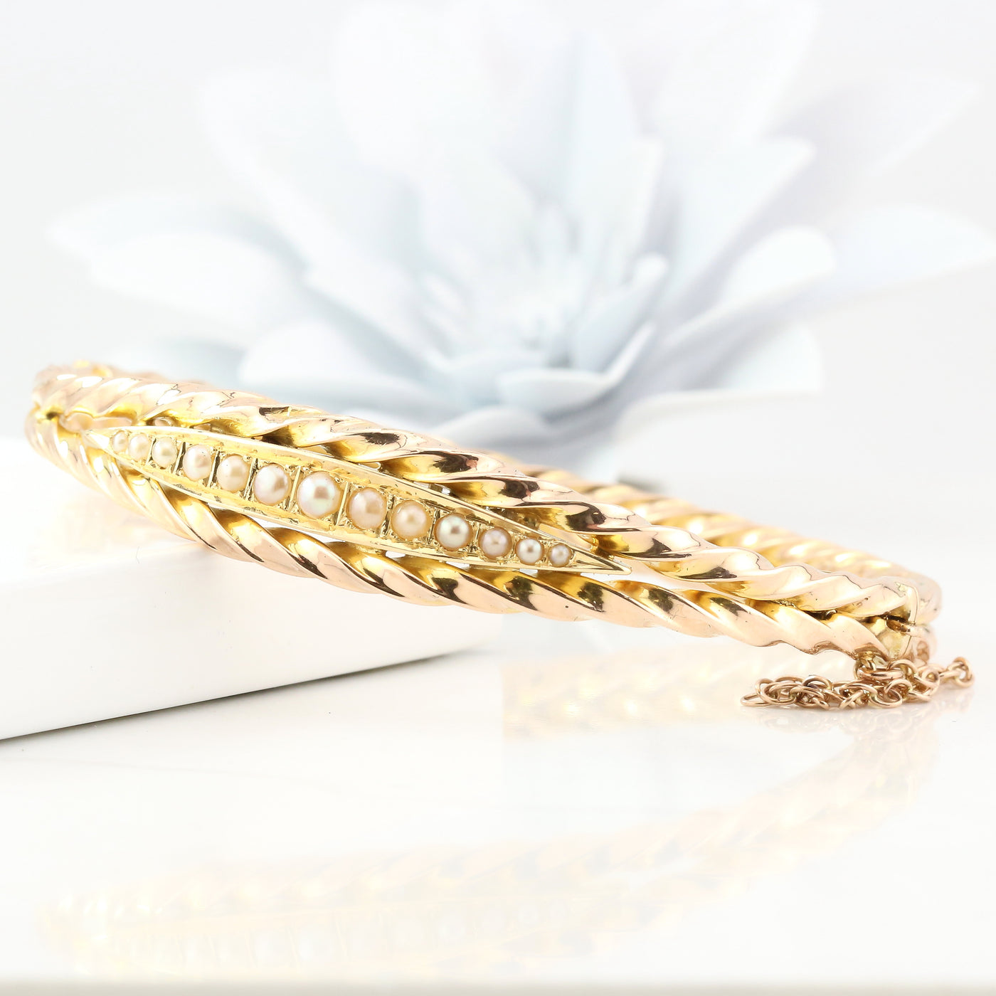 Yellow Gold Twist Bangle