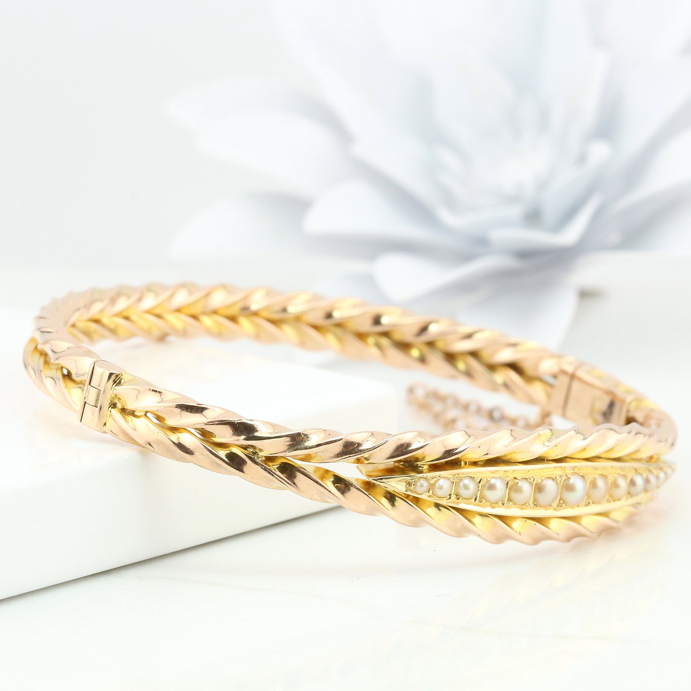 Yellow Gold Twist Bangle