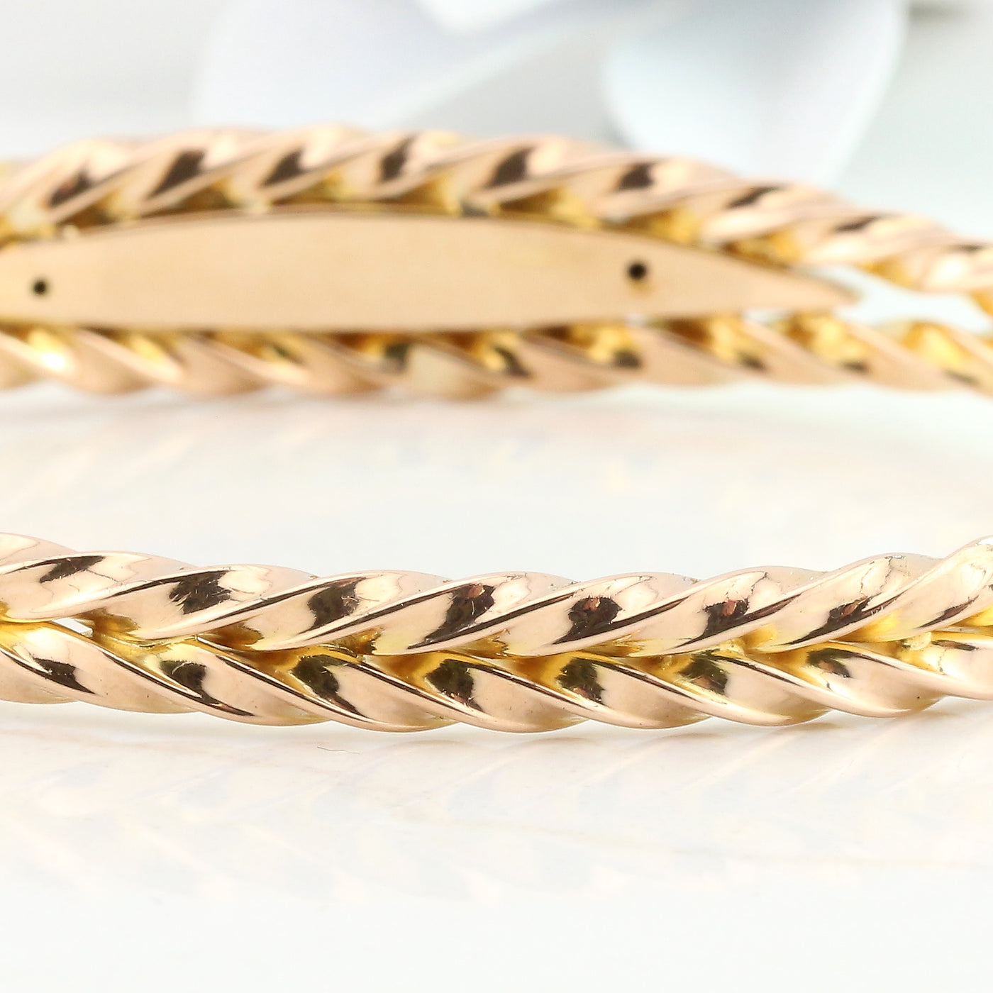 Yellow Gold Twist Bangle