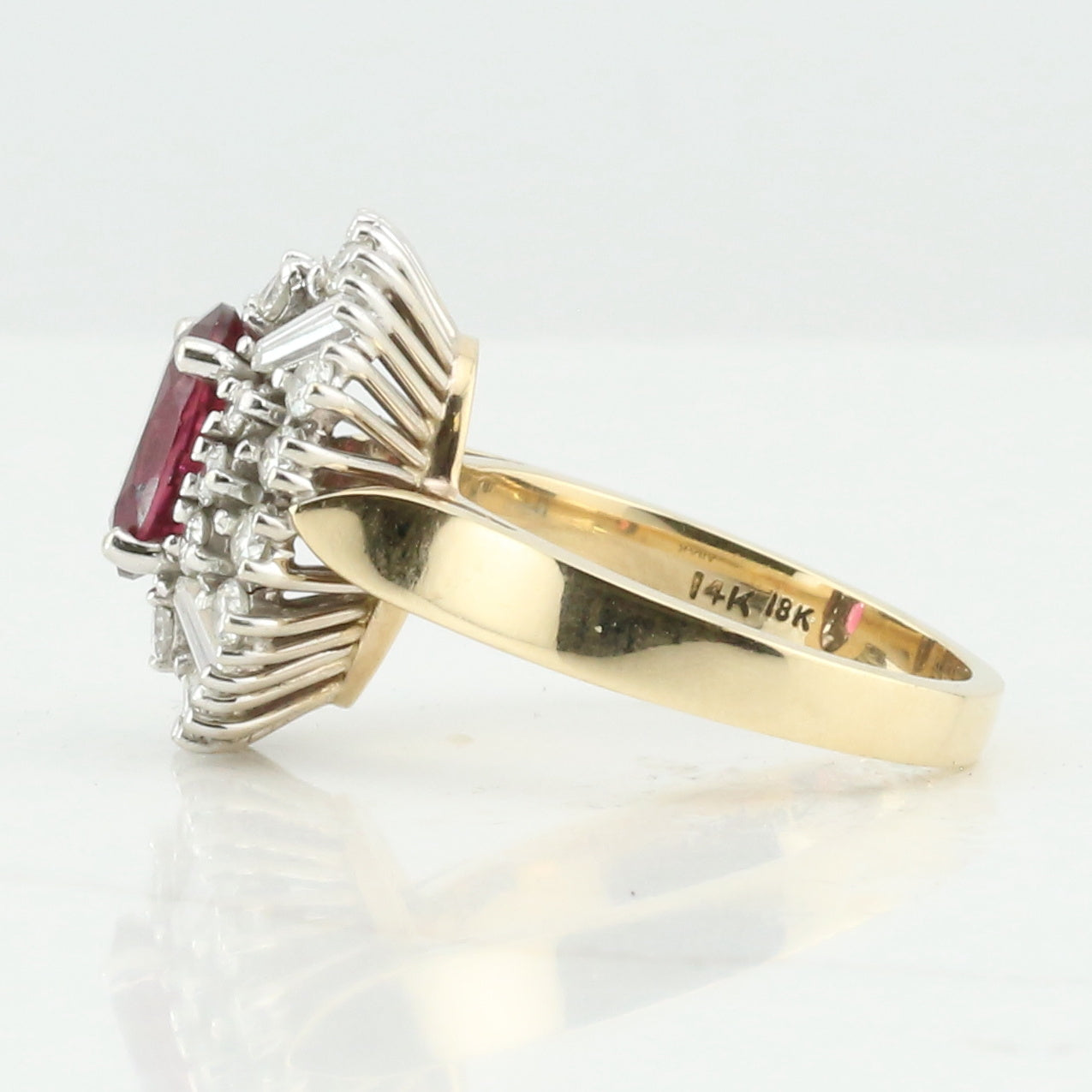 Tourmaline and Diamond Ring