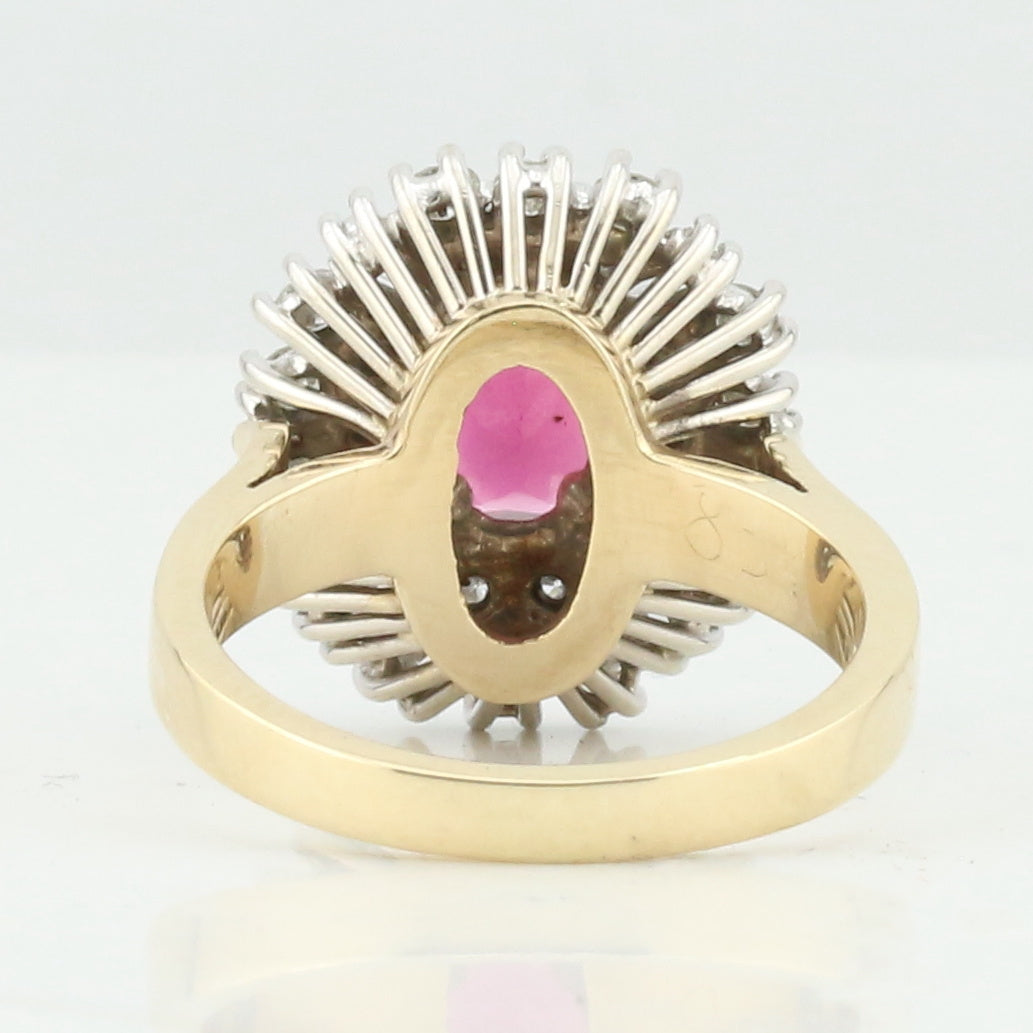 Tourmaline and Diamond Ring