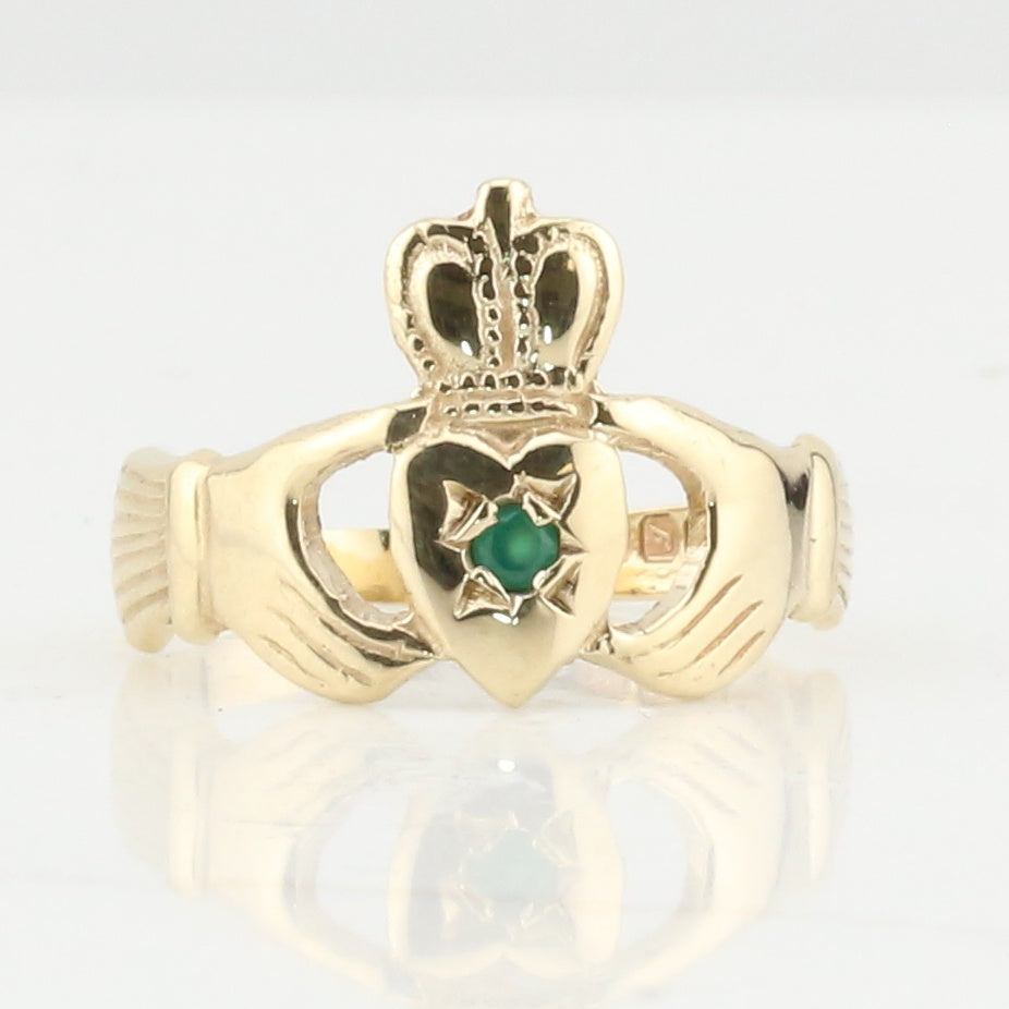 Claddagh Ring with Emerald