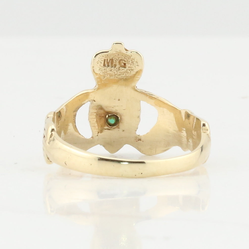 Claddagh Ring with Emerald