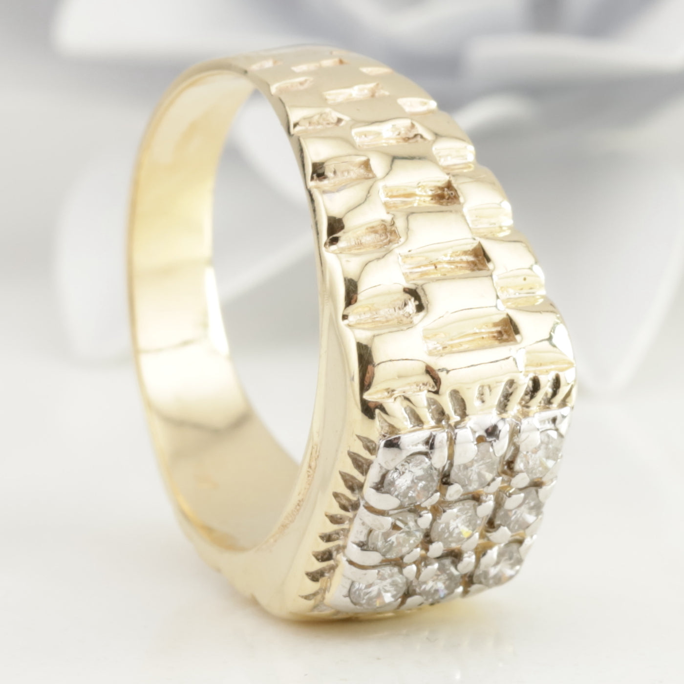 Rhodium Plated Ring