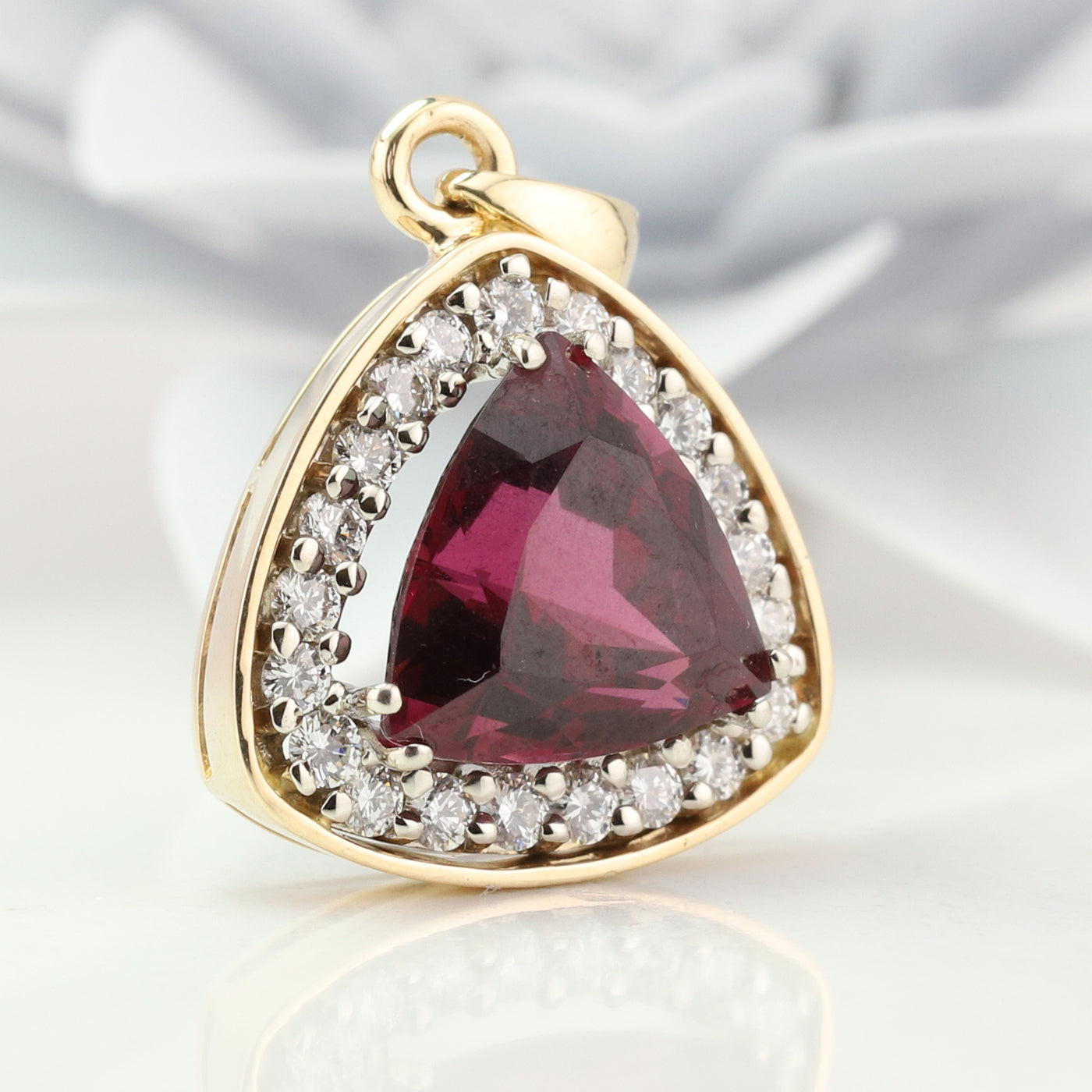 Garnet and Diamond Pendant