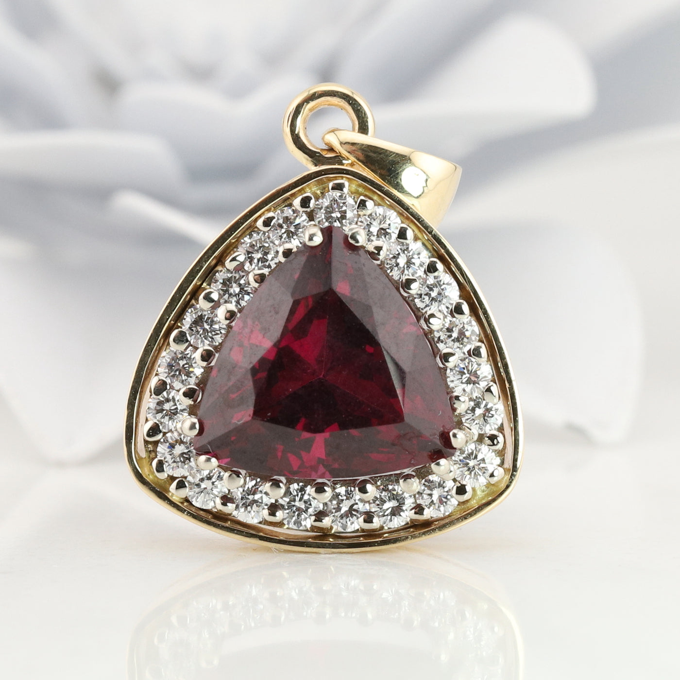 Garnet and Diamond Pendant