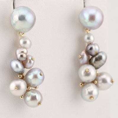 Baroque Grey Pearl Earrings