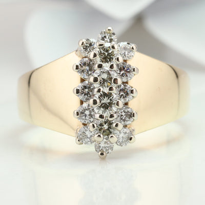 Diamond Cluster Ring