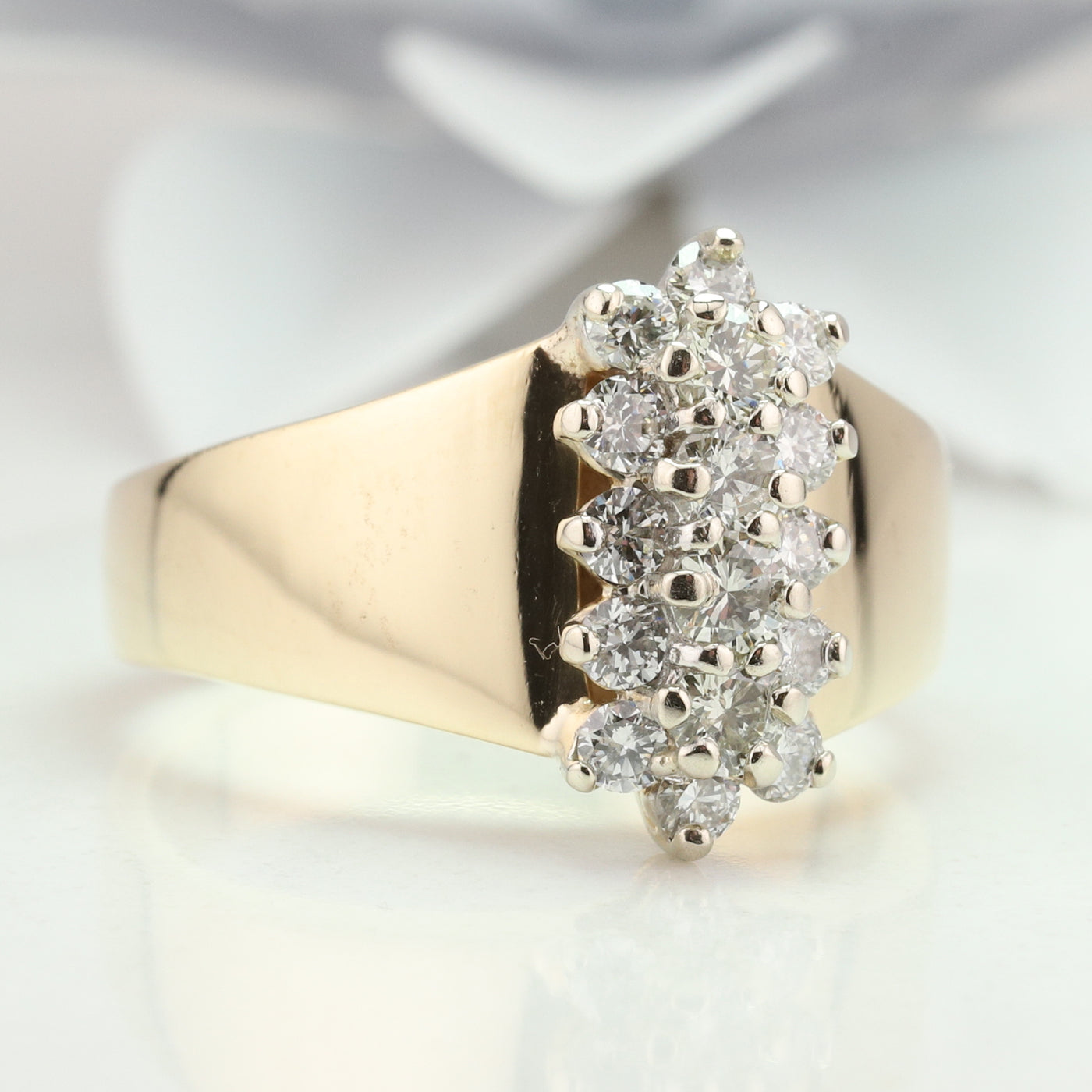 Diamond Cluster Ring