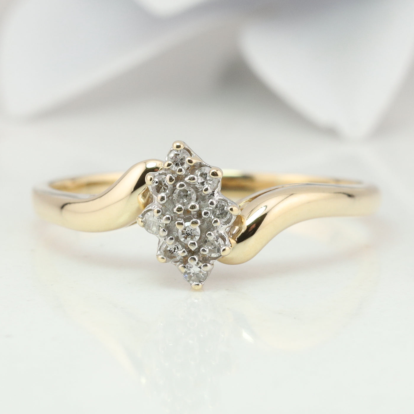 Marquise Cluster Ring