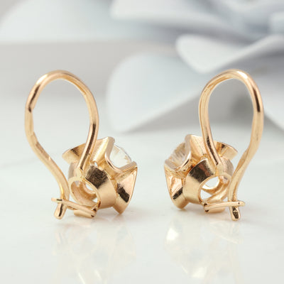 Rose Gold Drop Earrings