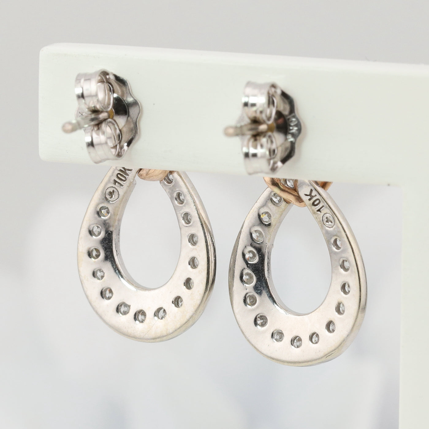 Two Tone Dangle Earrings