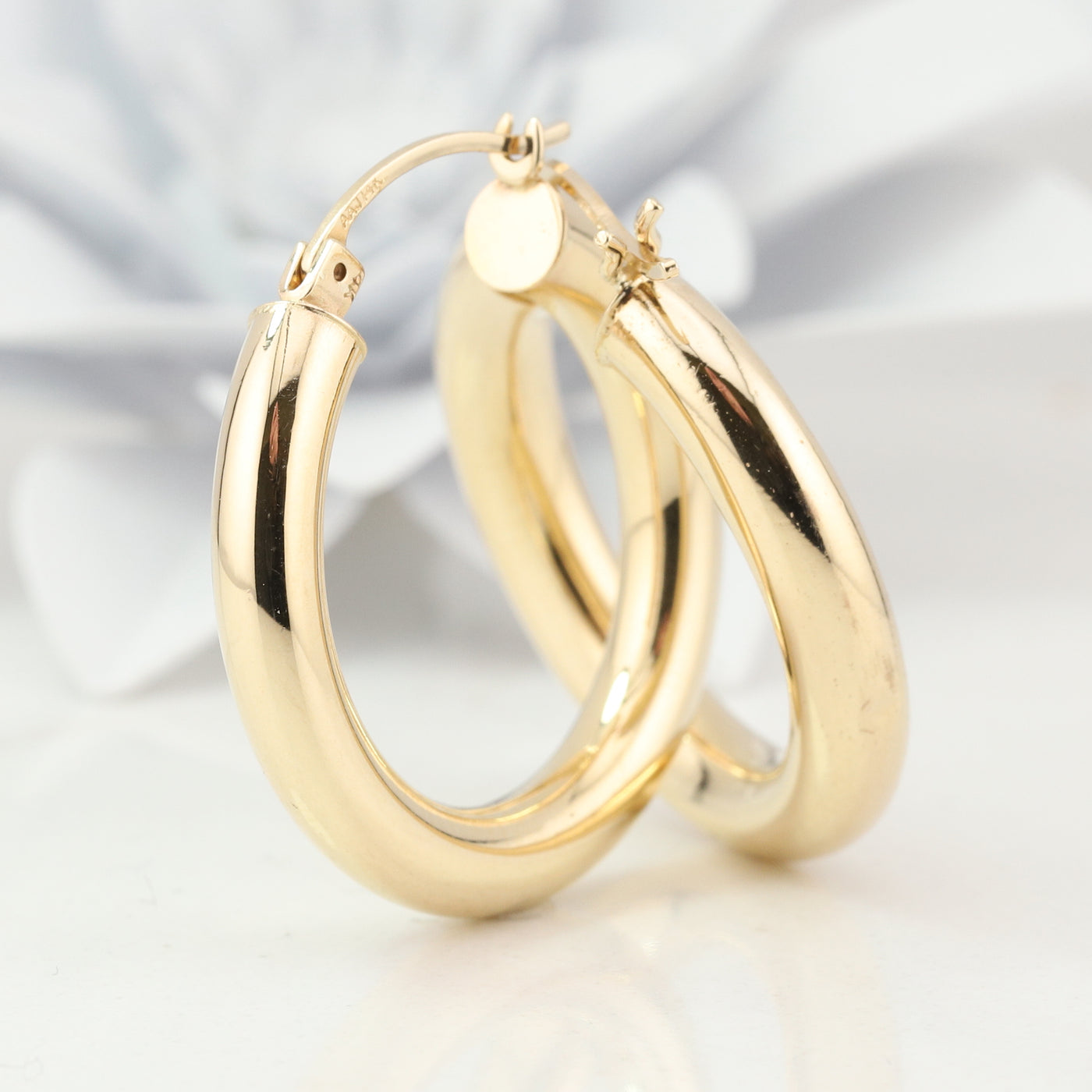 Yellow Gold Hoop Earrings