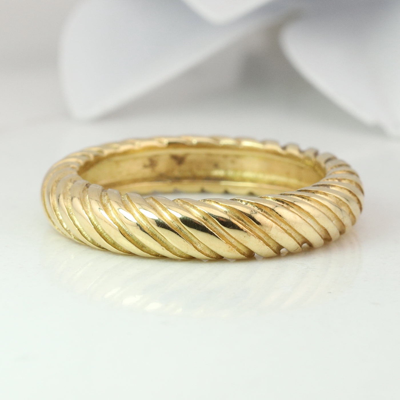 Yellow Gold Twisted Ring