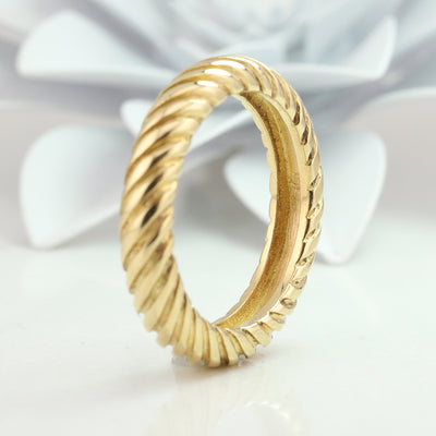 Yellow Gold Twisted Ring