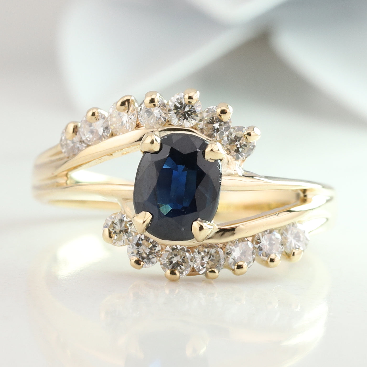 Sapphire and Diamond Ring