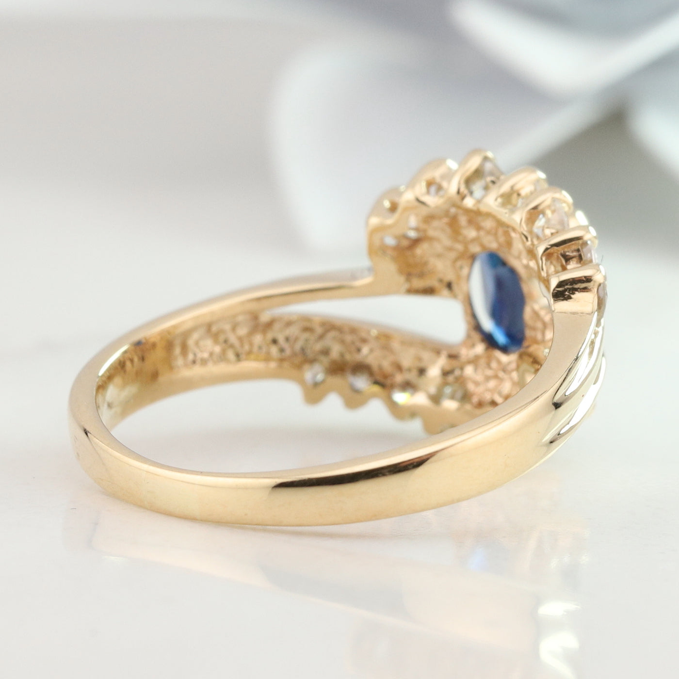 Sapphire and Diamond Ring