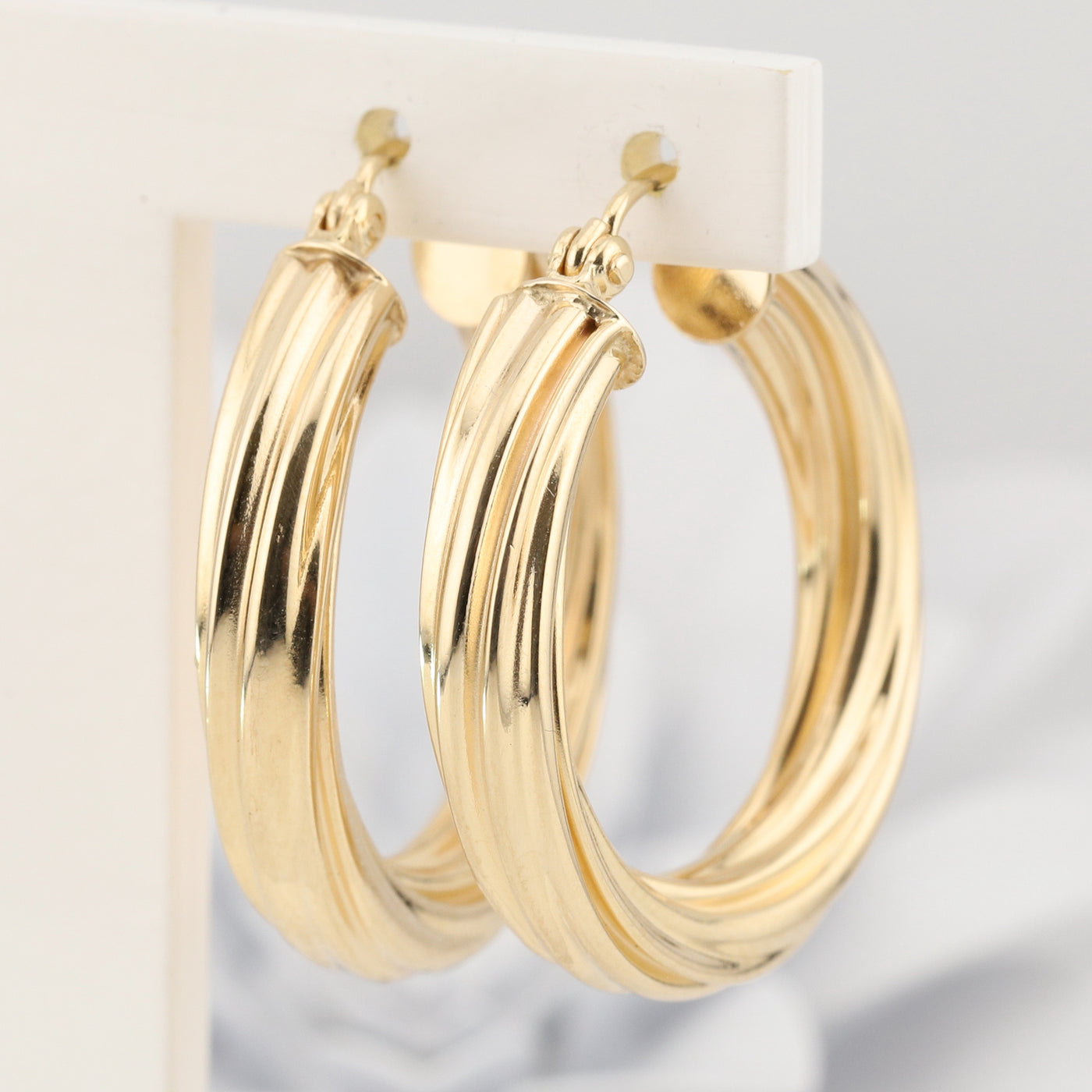 Yellow Gold Hoop Earrings