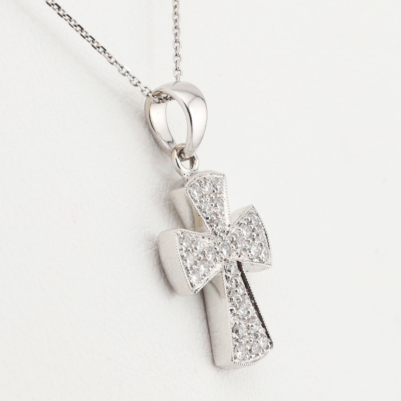 White Gold Cross Pendant