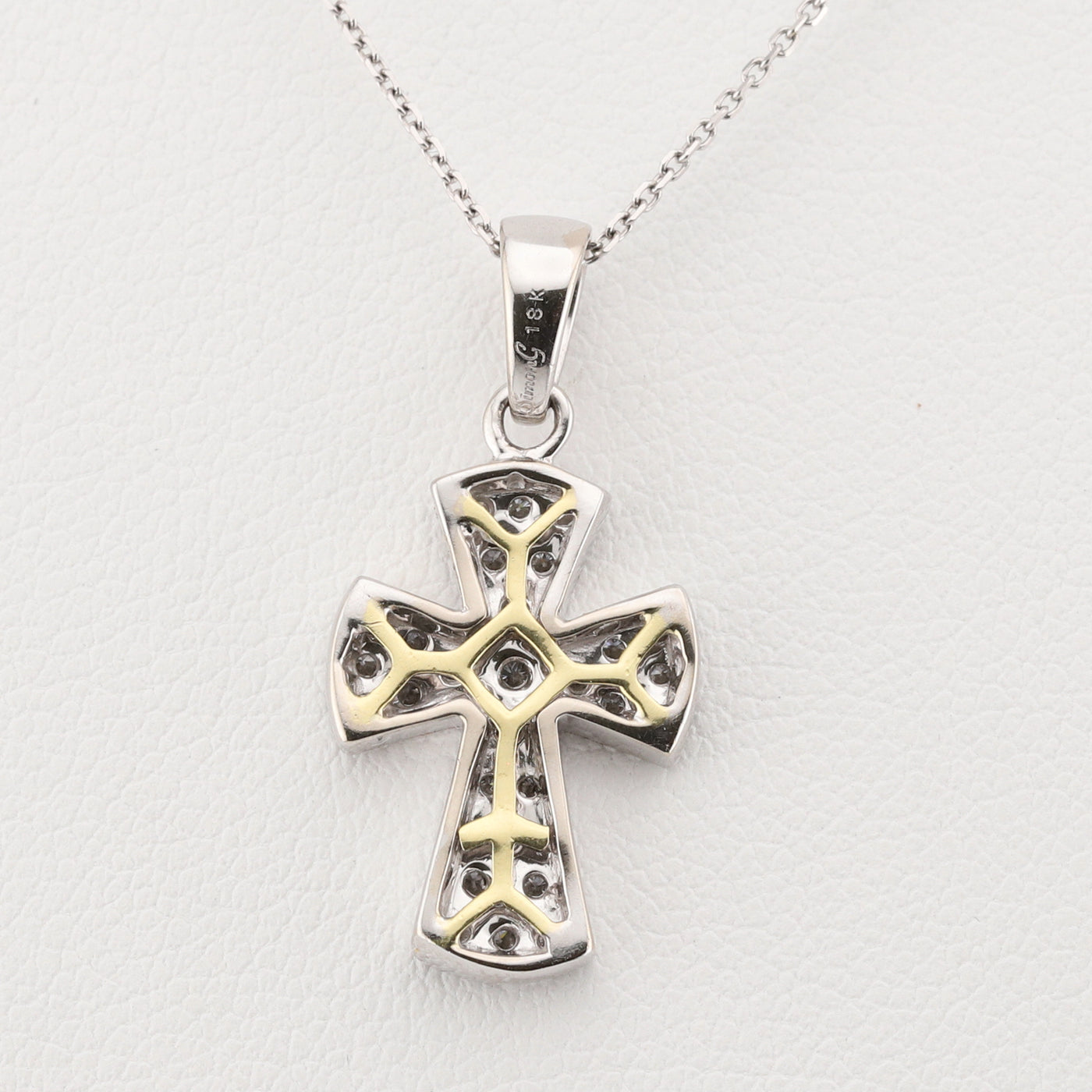 White Gold Cross Pendant