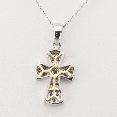 White Gold Cross Pendant