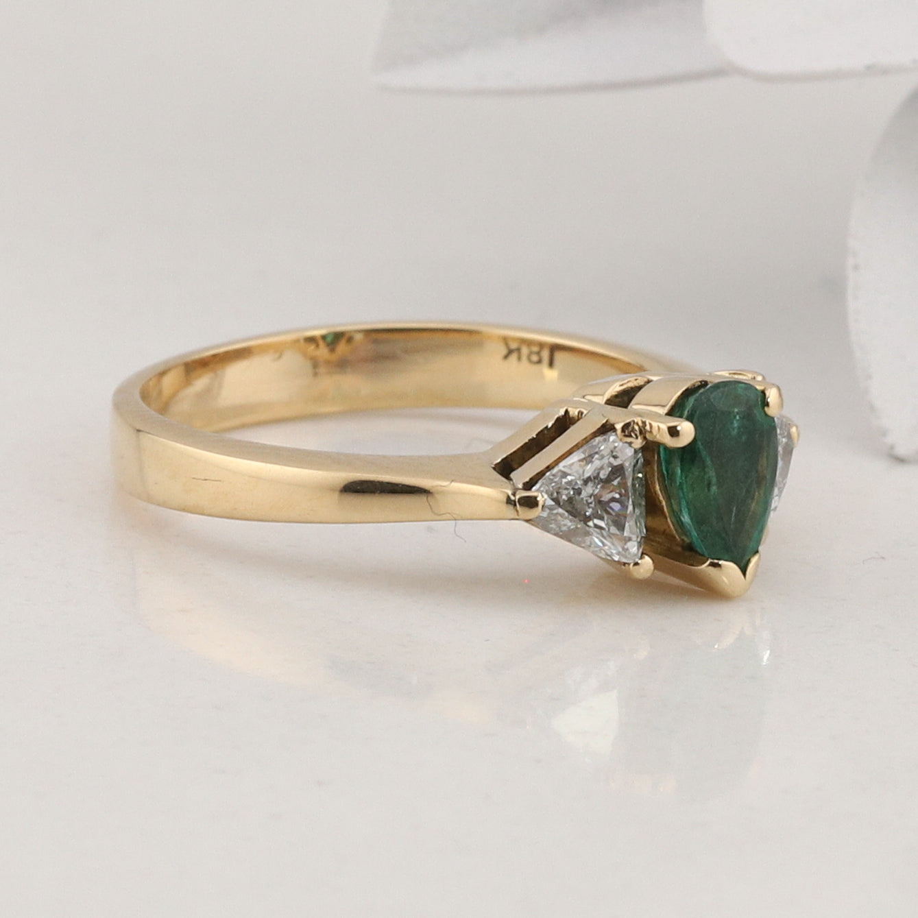 Emerald and Diamond Ring