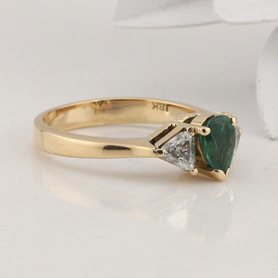 Emerald and Diamond Ring