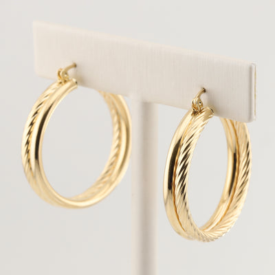 Yellow Gold Hoop Earrings