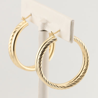 Yellow Gold Hoop Earrings
