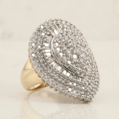 Pear Shaped Diamond Ring