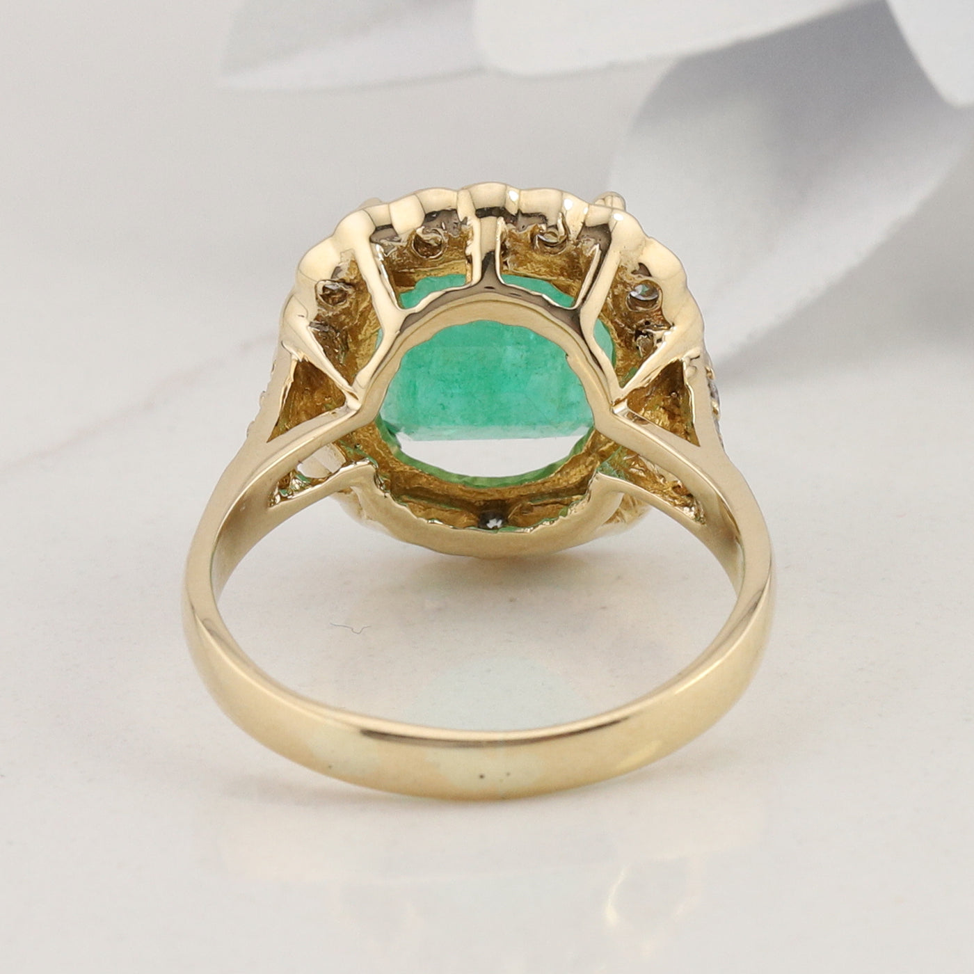 Emerald and Diamond Ring