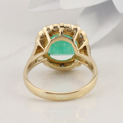 Emerald and Diamond Ring
