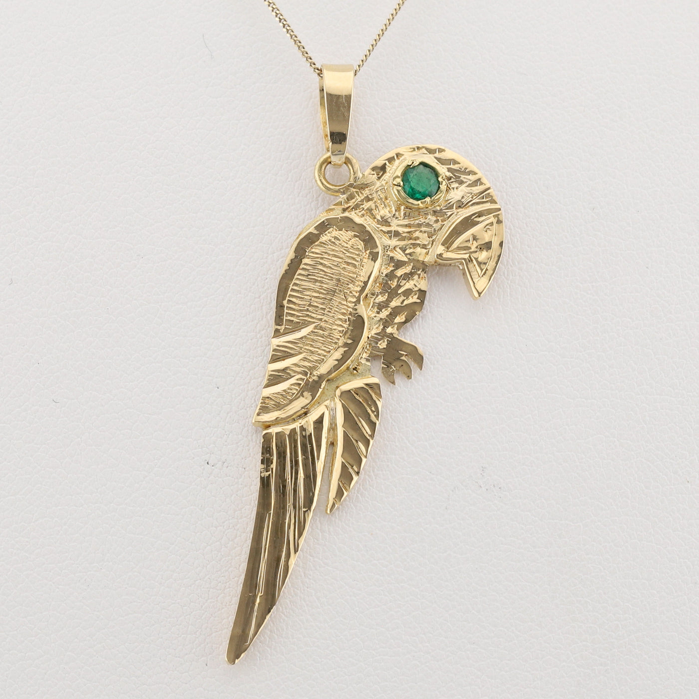 Yellow Gold Parrot Pendant