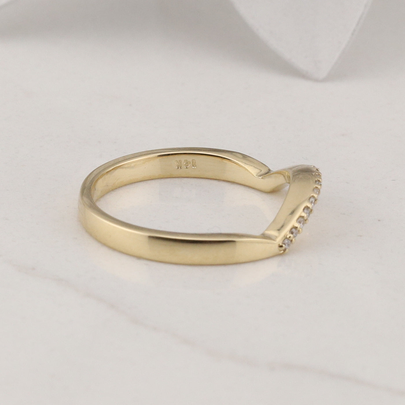 Yellow Gold Diamond Fitted Band