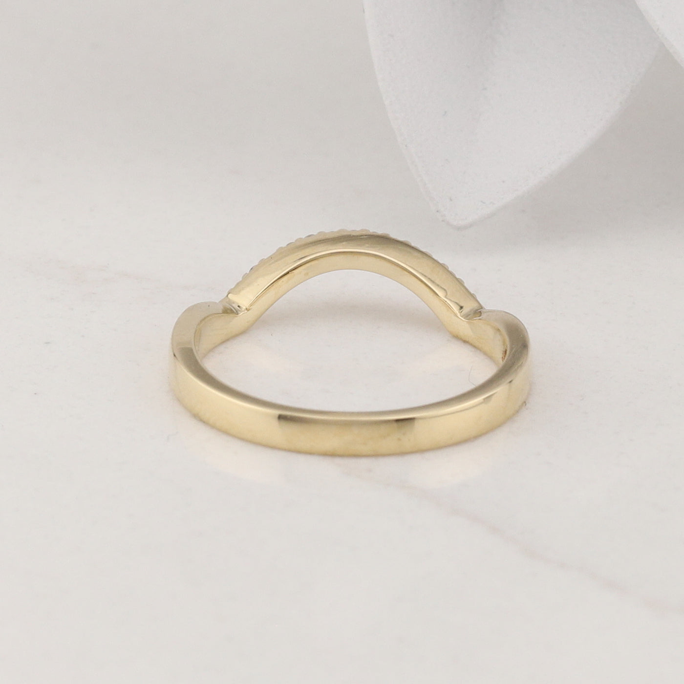 Yellow Gold Diamond Fitted Band