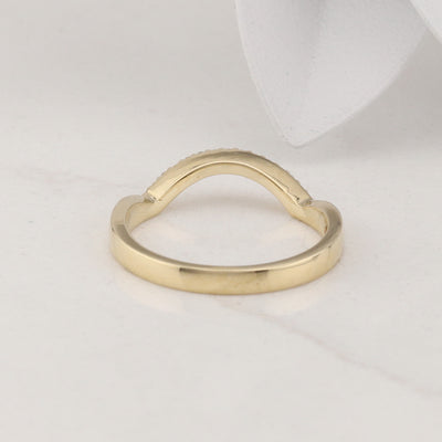 Yellow Gold Diamond Fitted Band