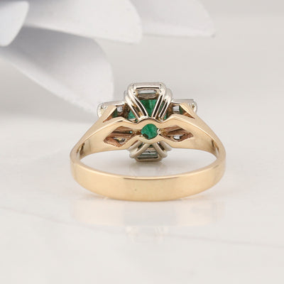 Emerald and Diamond Ring
