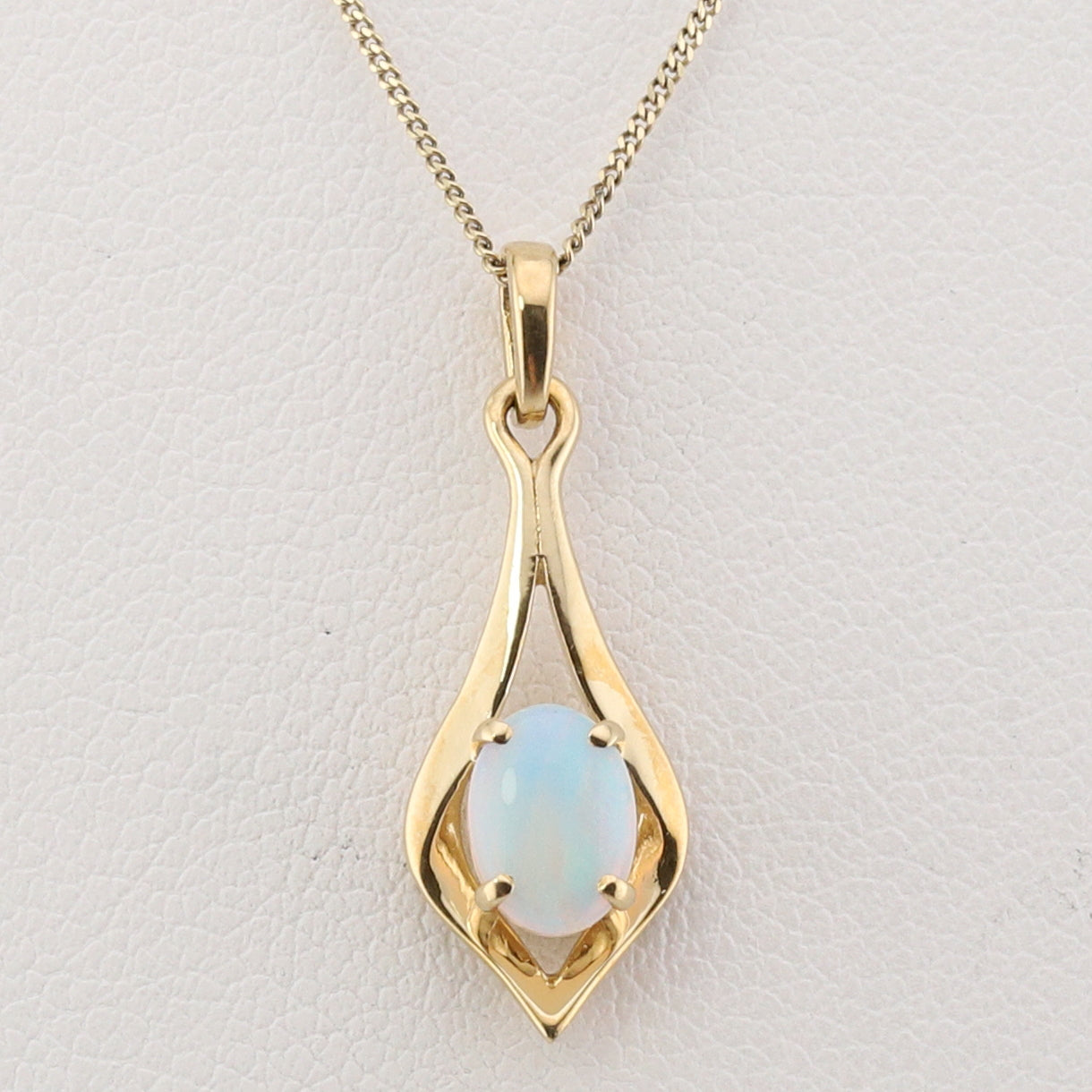 Yellow Gold Opal Pendant