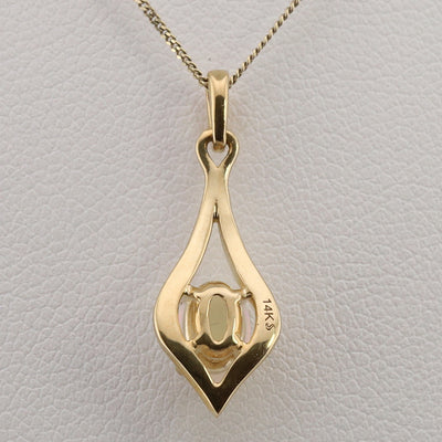 Yellow Gold Opal Pendant
