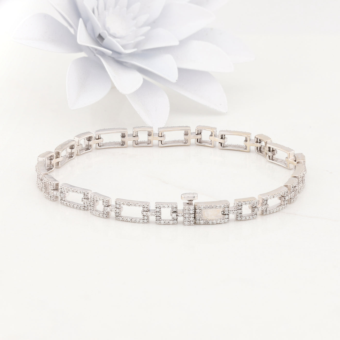 White Gold Diamond Bracelet
