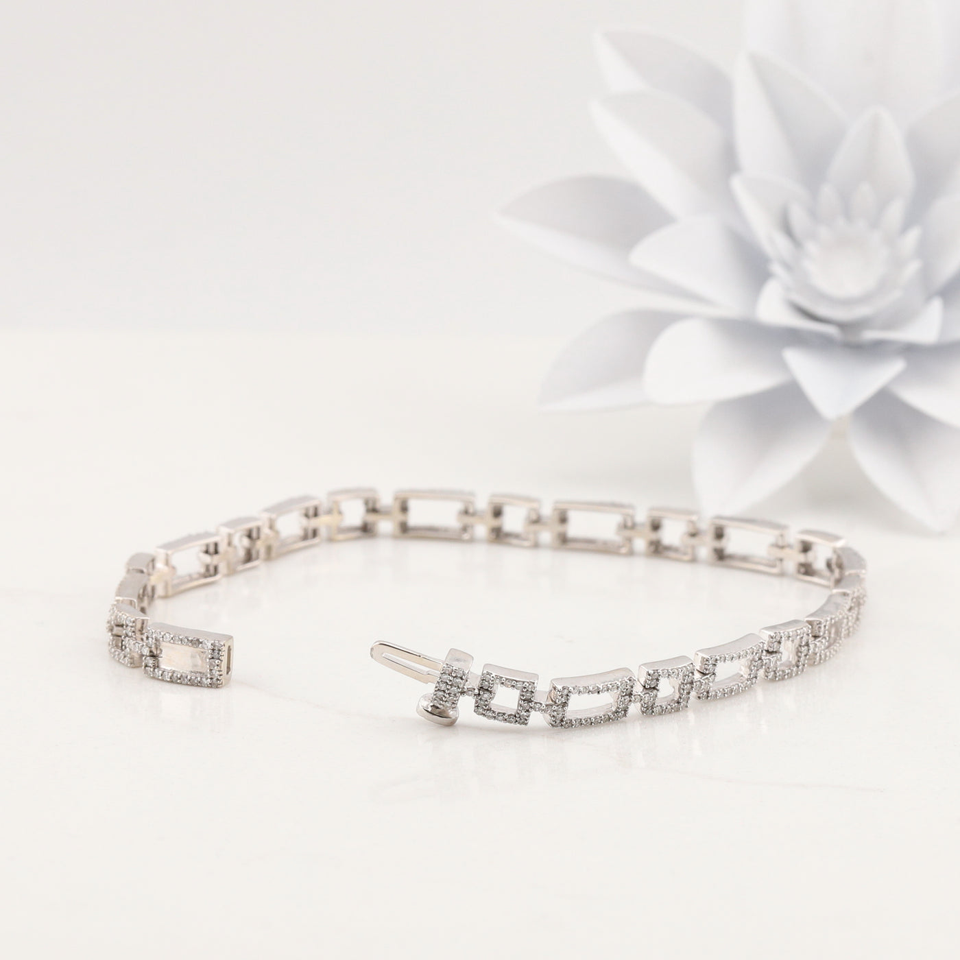 White Gold Diamond Bracelet