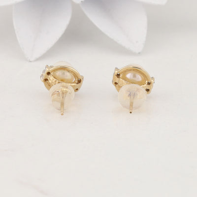 Pearl Stud Earrings