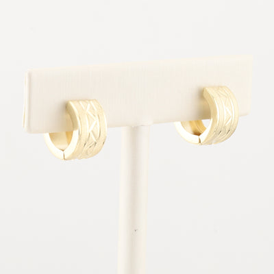 Yellow Gold Huggie Earrings