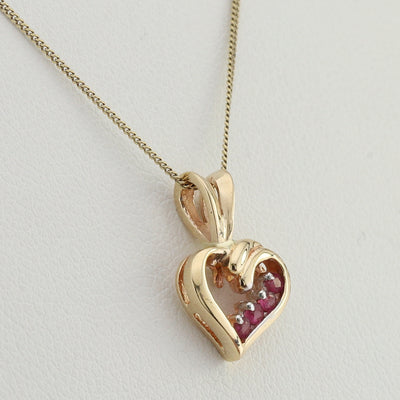 Ruby Heart Pendant