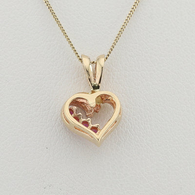 Ruby Heart Pendant