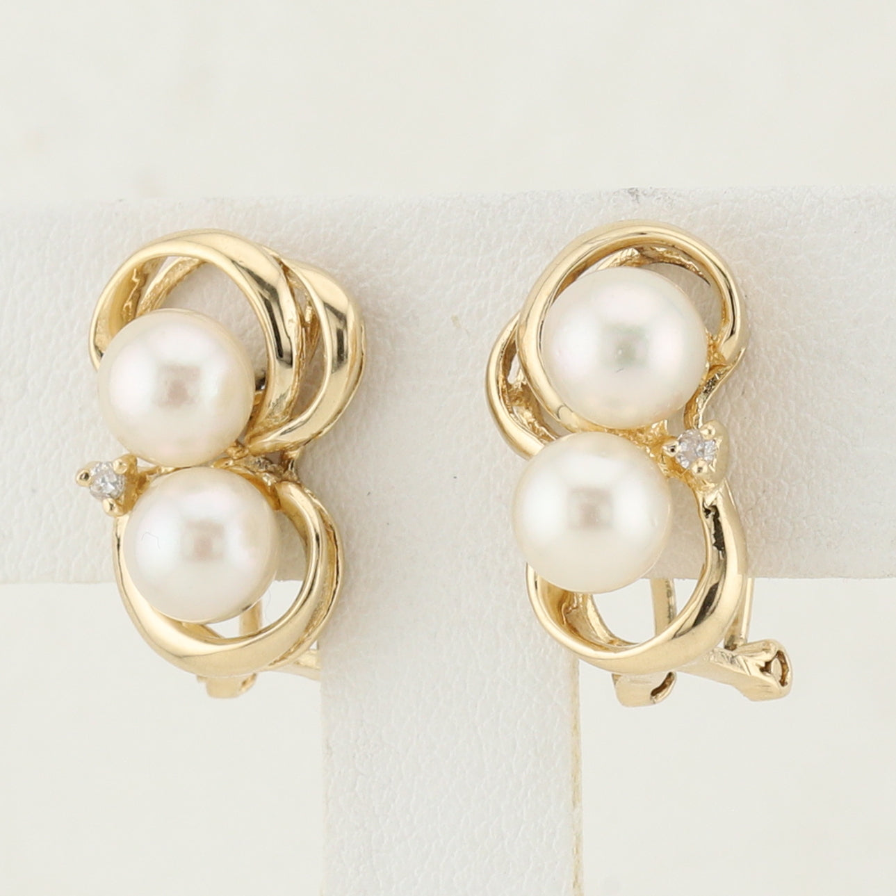 Double Pearl Earrings