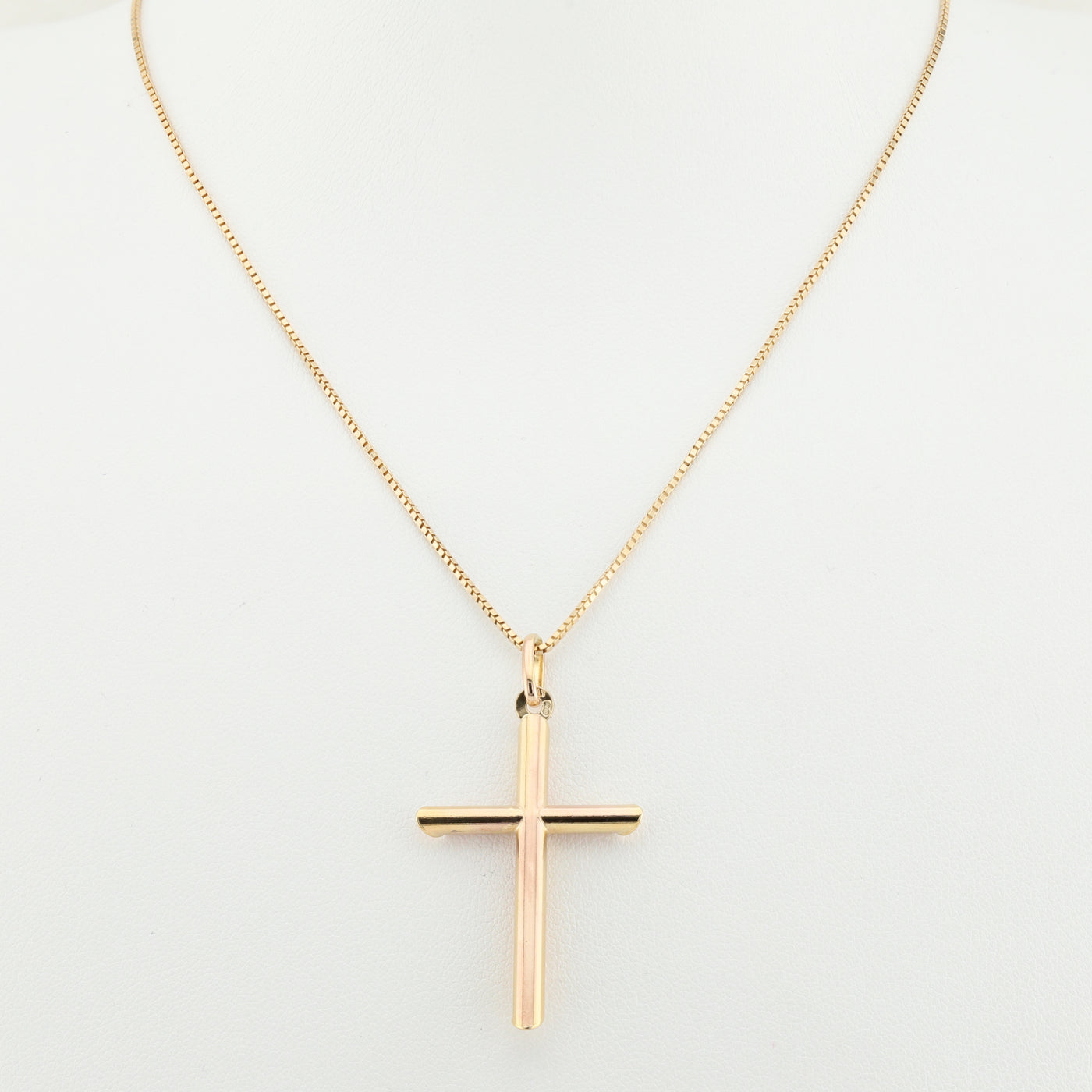 Yellow Gold Cross with Chain