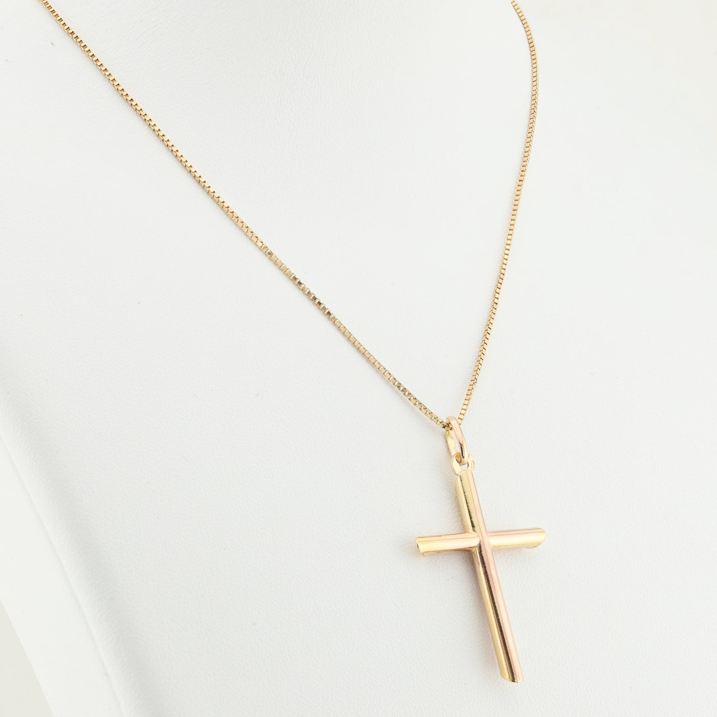 Yellow Gold Cross with Chain
