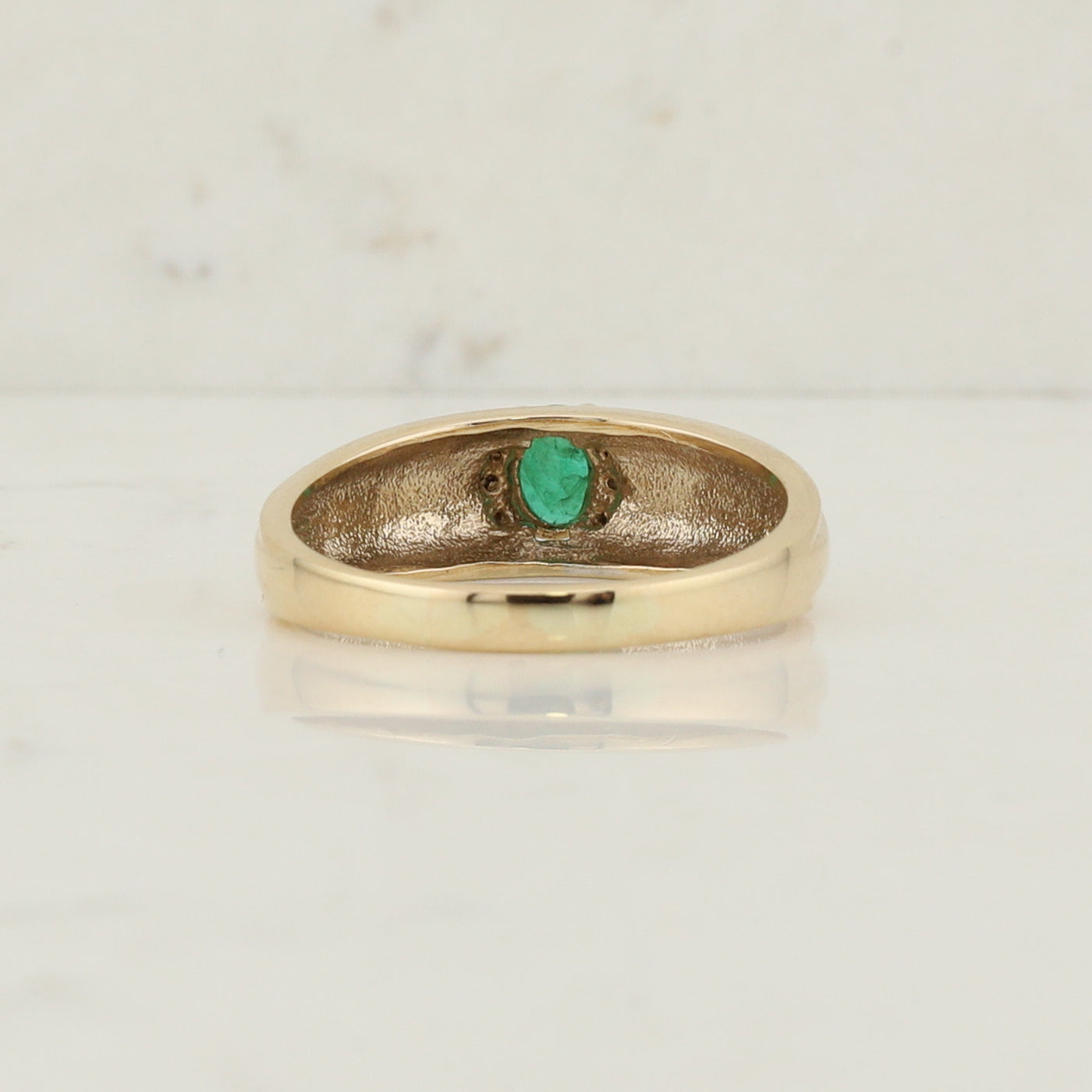 Yellow Gold Emerald Ring