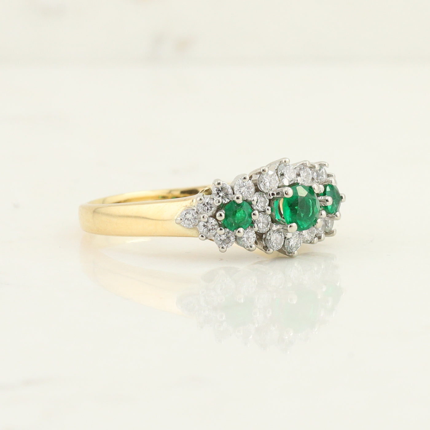 Emerald and Diamond Ring